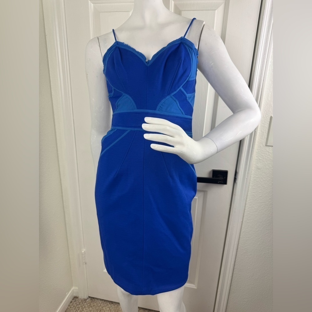 Zac Posen Elegant Blue Spaghetti Strap Dress Size 6 I#109